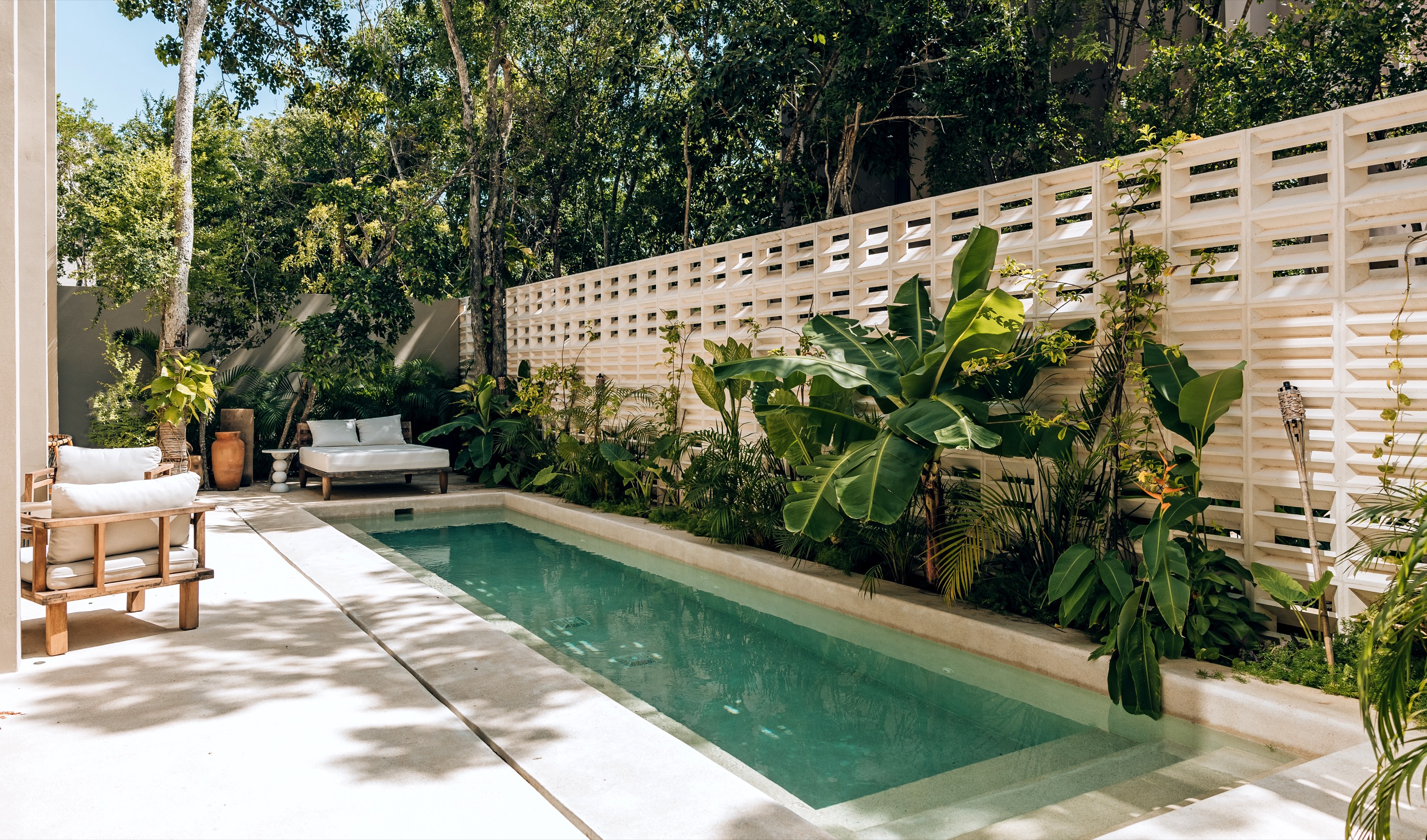 Essence Luxury Villa private plunge pool at Aflora, Aldea Zama, Tulum