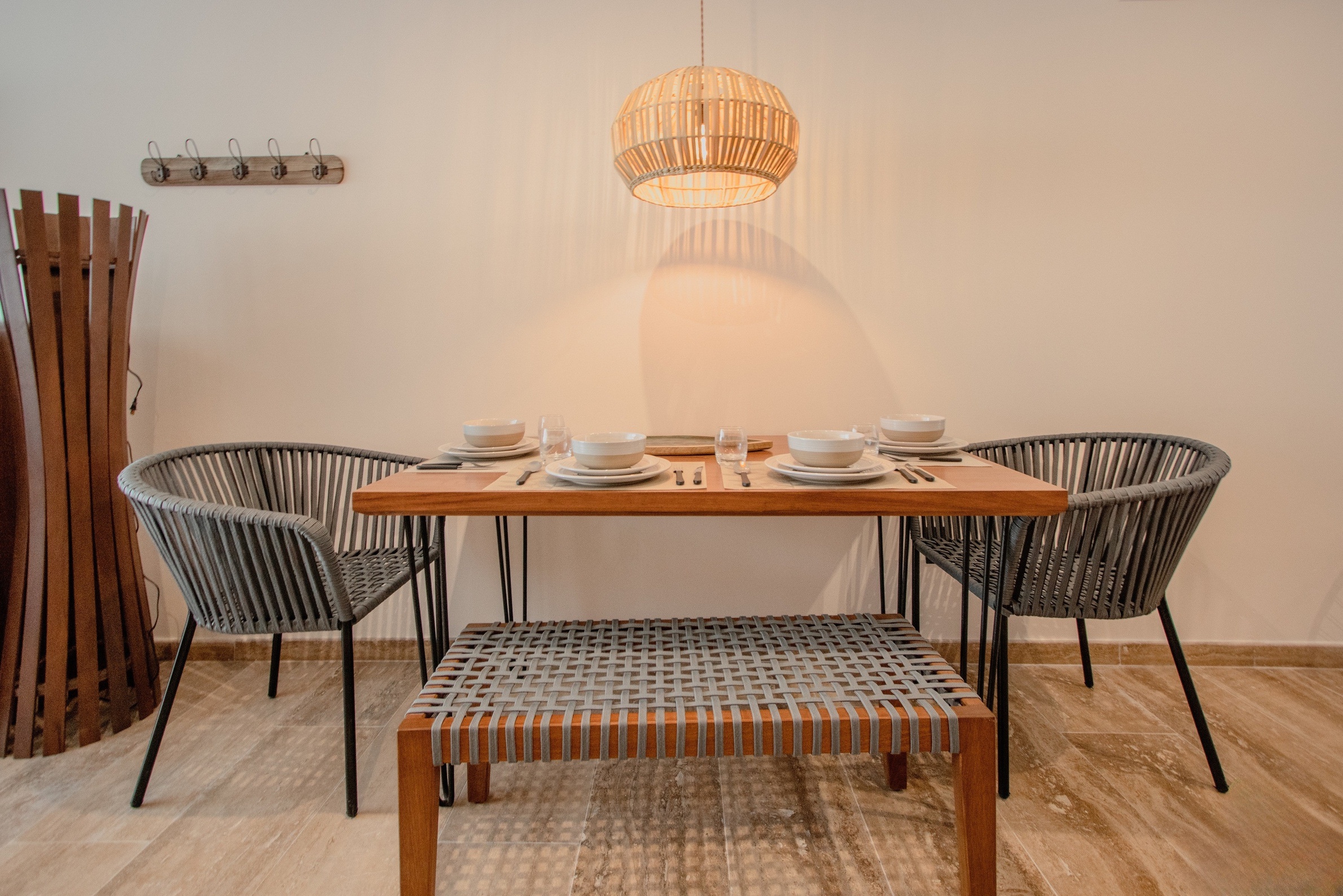 Dining nook of the developer’s Erena show unit