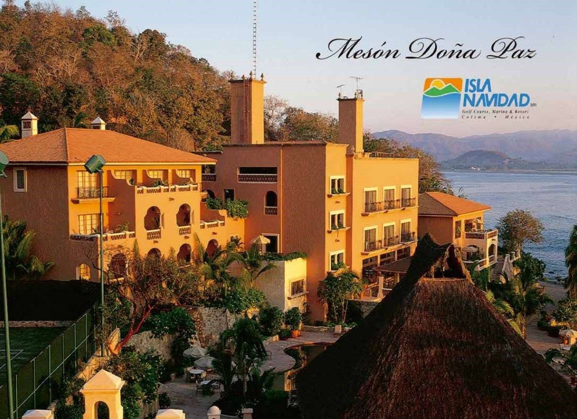 Mesón Doña Paz boutique hotel at dusk