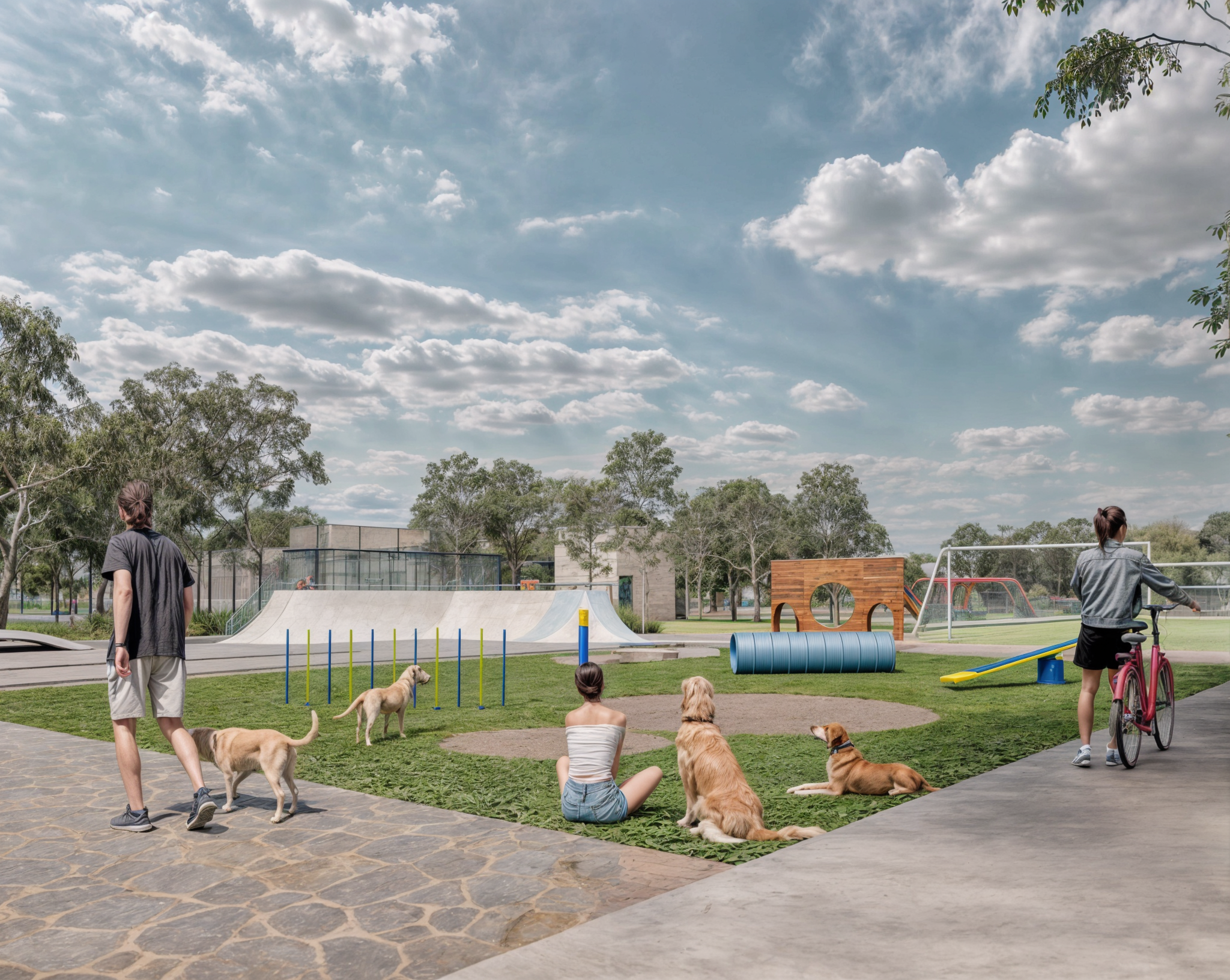 Rendering of the pet park at Costa Montenia