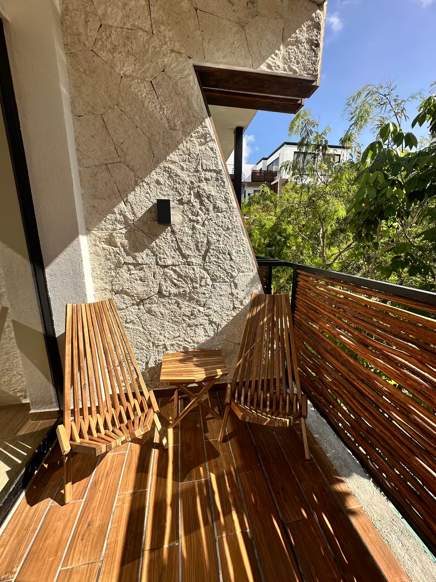 Private balcony of unit F303 at Naia Naay Village