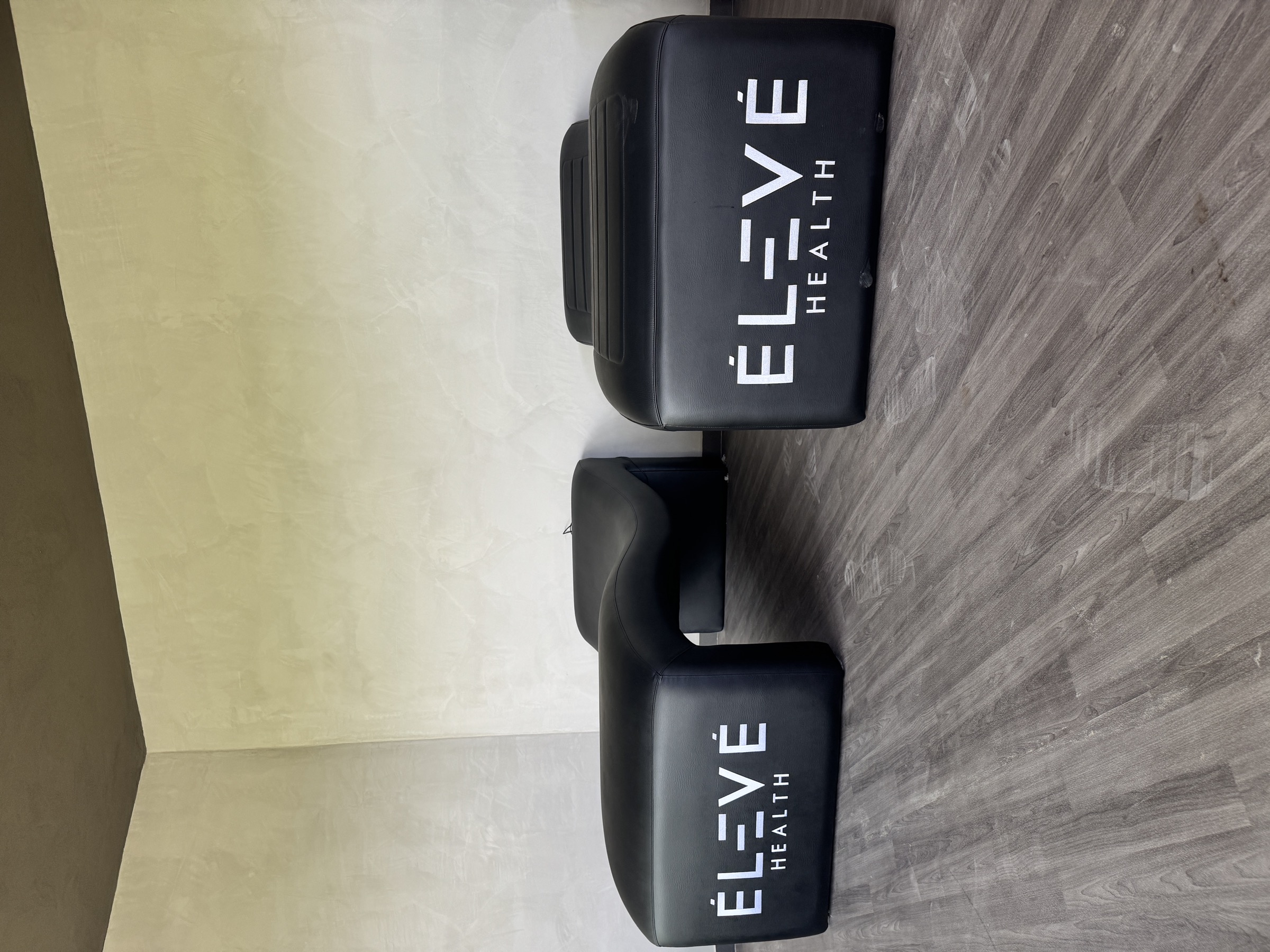 Finished, branded Élevé Health spa furniture at Siwá Élevé