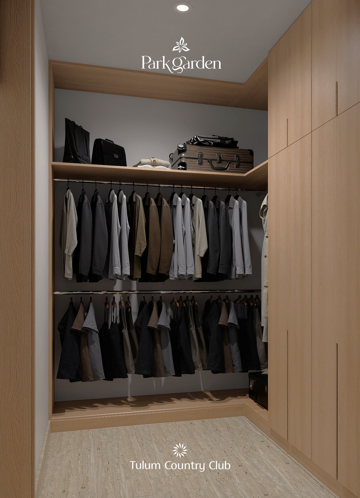 Interior render of the Gardenia model, Park Garden