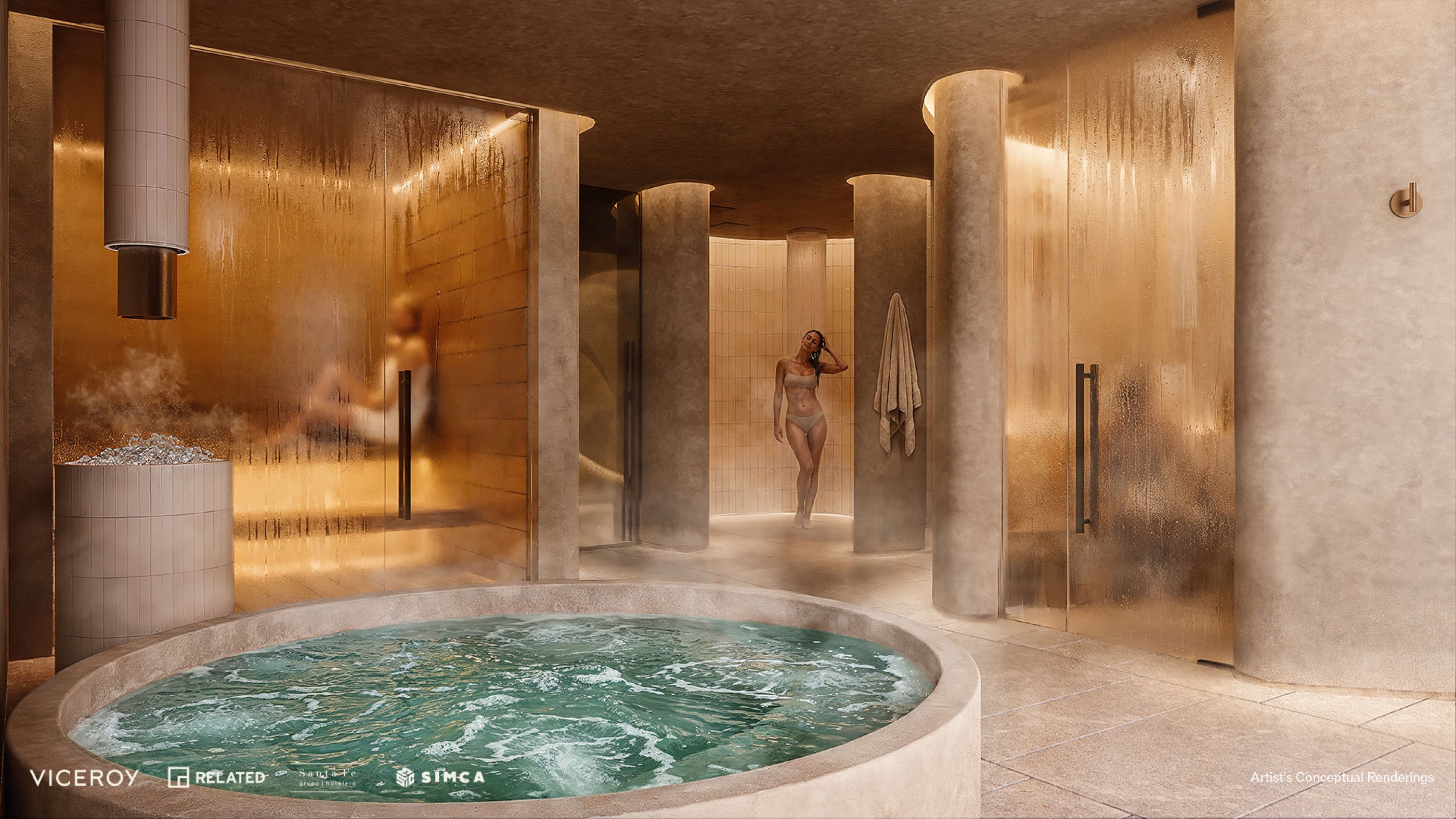 Spa hydrotherapy area