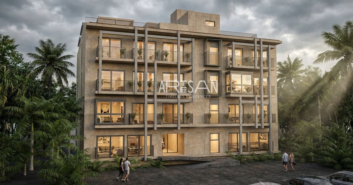Artesan, an 11-residence building in Puerto Aventuras' marina precinct